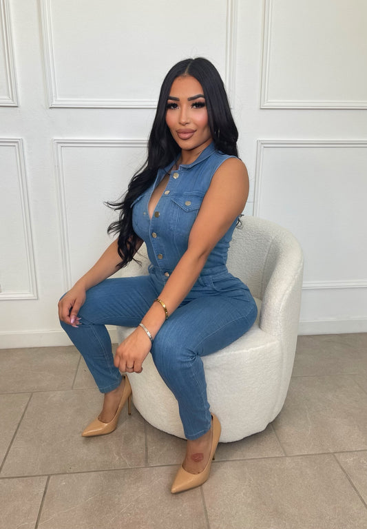 Denim Babe Jumpsuit