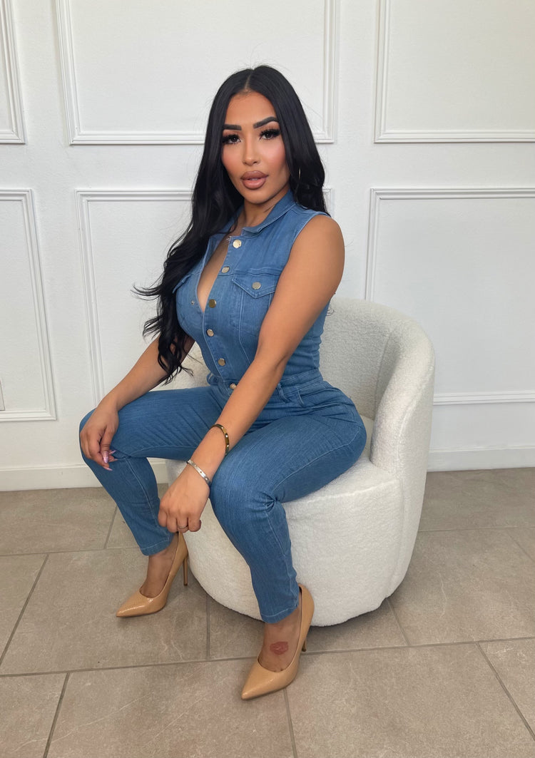 Denim Babe Jumpsuit