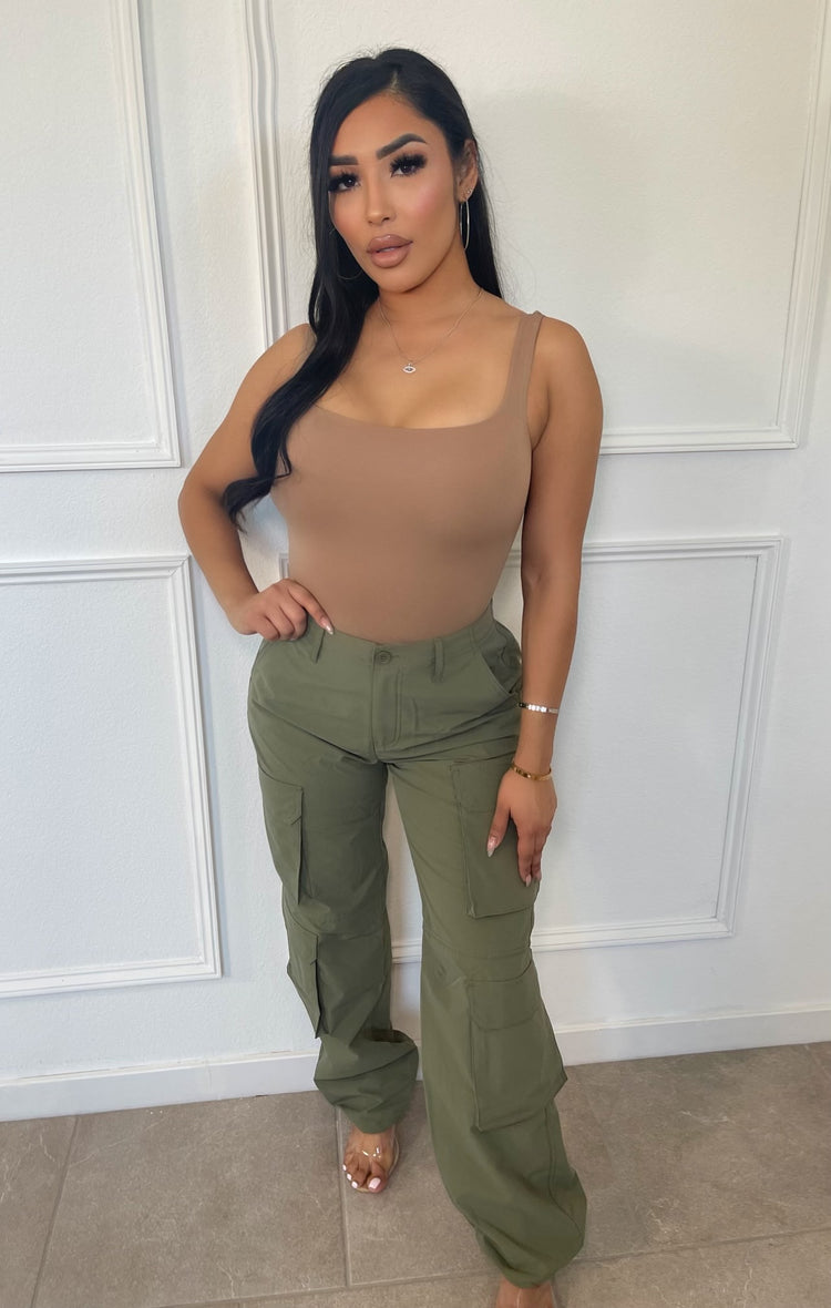 Gia Cargo Pants - Olive