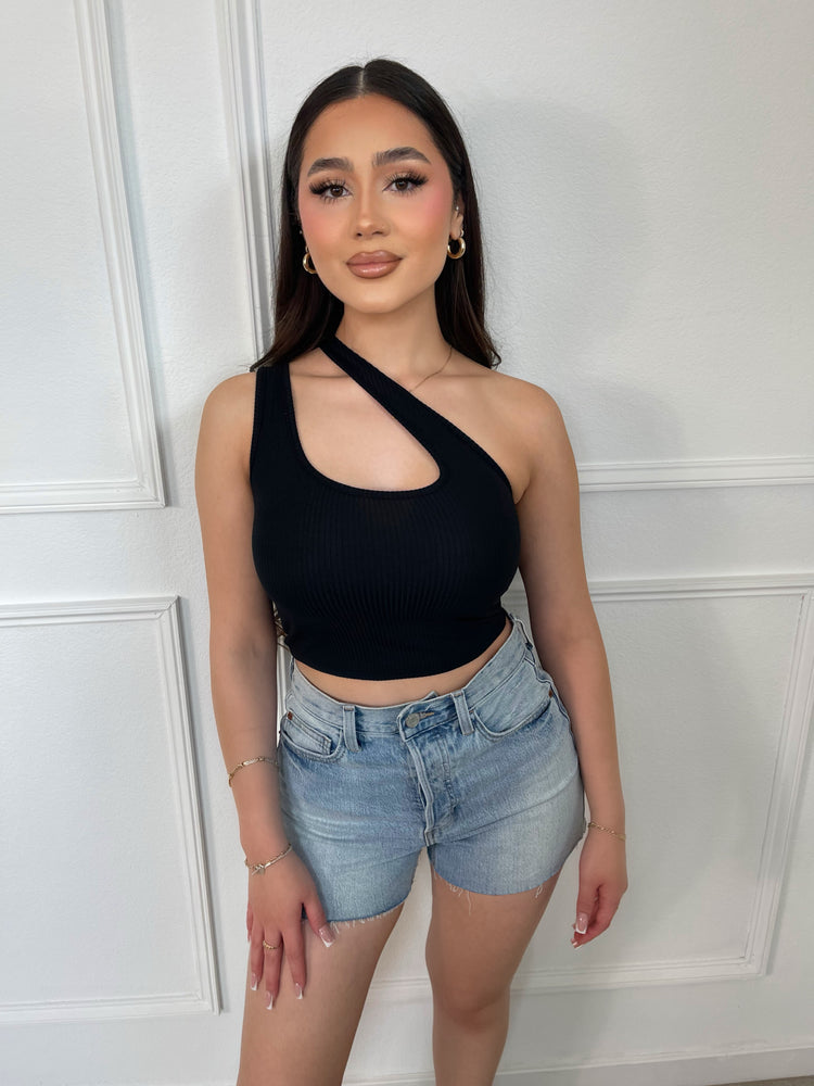 Ashley One Shoulder Crop Top