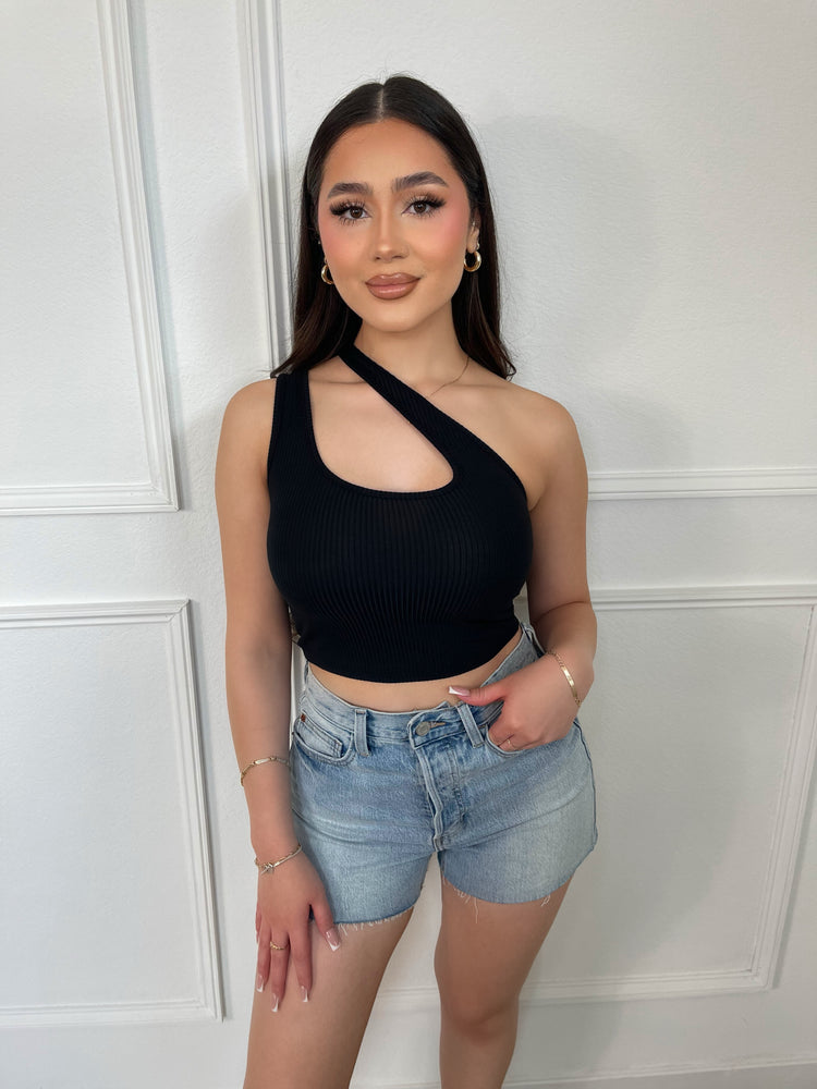 Ashley One Shoulder Crop Top