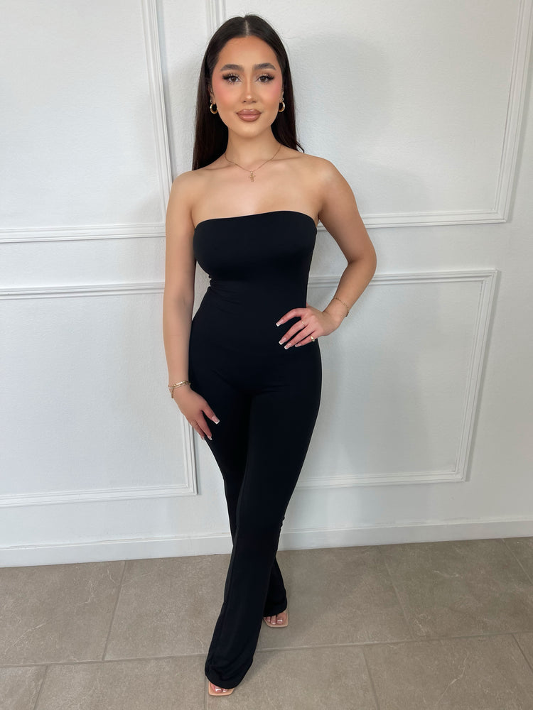 Marisol Strapless Flare Jumpsuit