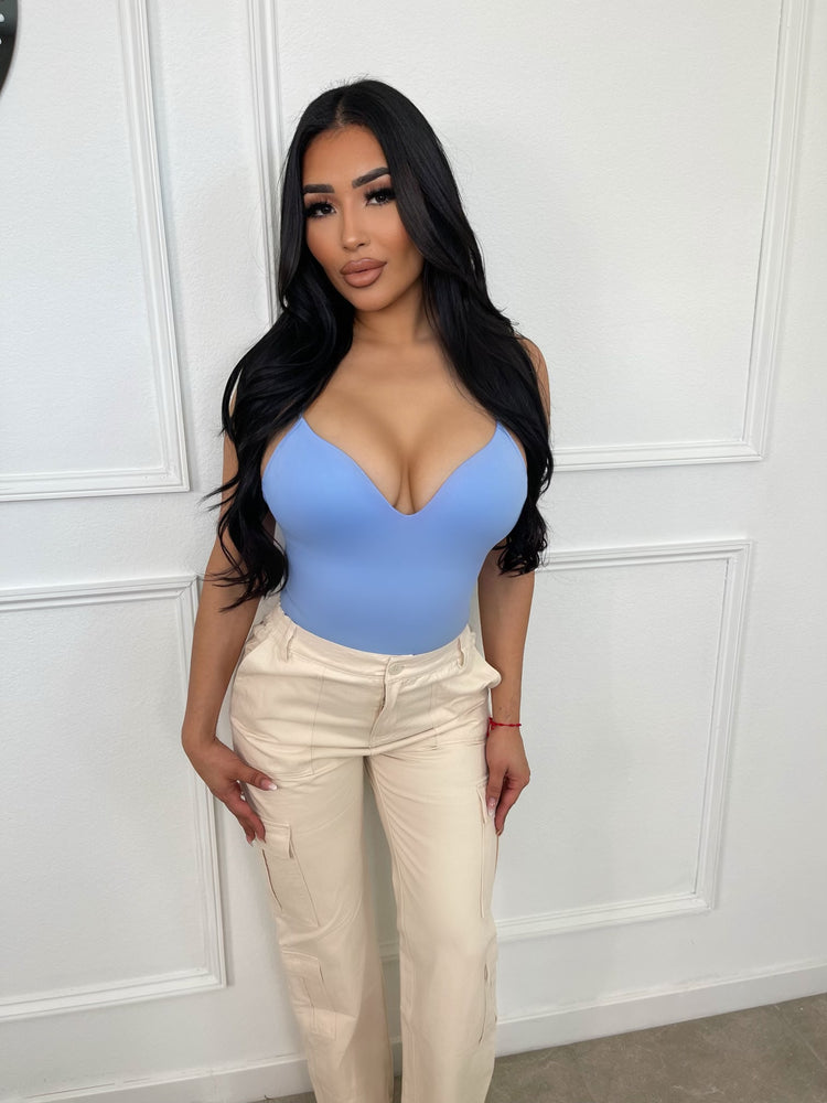 Snatched Up Bodysuit - Blue