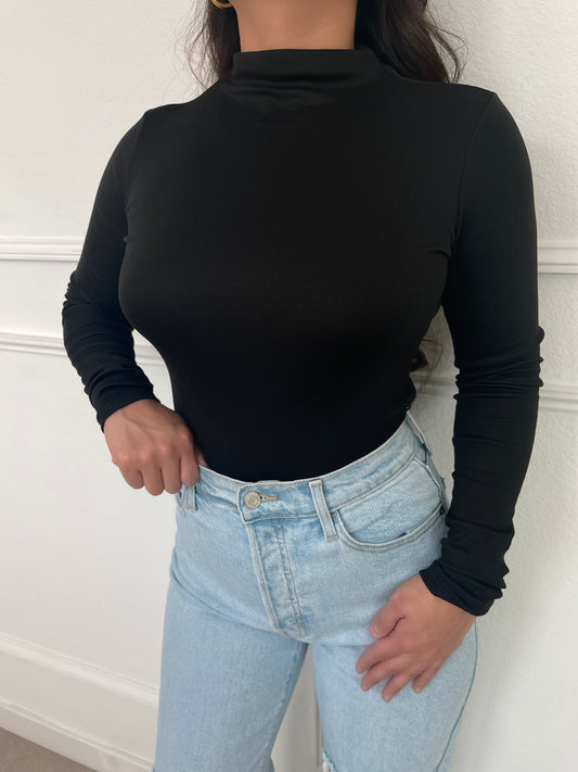 Kourtney Mock Neck Bodysuit