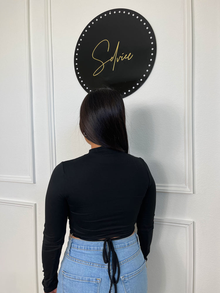 Jamie Long Sleeve Crop Top